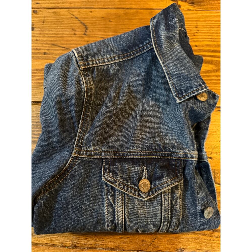 Gap Kids Girl’s XXL Blue Jean Jacket Tomboy Button Down Denim Long Sleeve Unisex - Picture 11 of 11